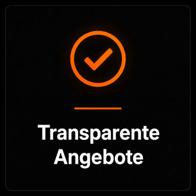 Transparente Angebote